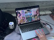 Stepdad catches stepdaughter masturbating and playing Project QT. Fucking stepdaughter. Nutaku 3/16