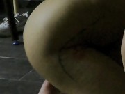 She sucks me off and then I cum in her ass 8/16