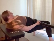 Brows, Bed, Booty Day - POV Selfie During Sex with Baby Daddy & Home Booty Workout | Ash Andrea 16/16