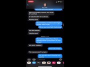 My new bull turns me on by sexting and then fucks me hard 3/16