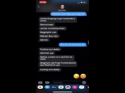 My new bull turns me on by sexting and then fucks me hard 8/16