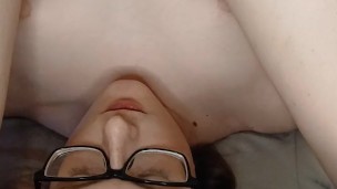 Tgirl Self-facial & Cum Eating