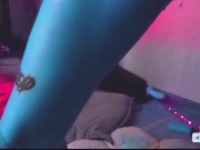 Tattooed Blue Slut With Huge Tits Gets Fucked Hard by Machine 7/16