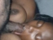 BIG TITTY WET MOUTH EBONY SAYS AHHHH SO GORILLA DICK CAN FUCK HER THROAT!!!!!!!!!!!! 13/16