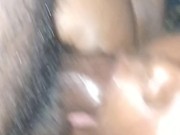 BIG TITTY WET MOUTH EBONY SAYS AHHHH SO GORILLA DICK CAN FUCK HER THROAT!!!!!!!!!!!! 15/16