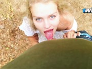 A married slut got lost in the woods, I helped her find a dick and fucked her. 3/16