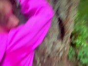 Teenage Girl Gets Backshots In Forest 10/16