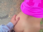 Teenage Girl Gets Backshots In Forest 15/16