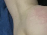 slutty teen girl gets her pussy pounded and her ass spanked 6/16