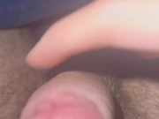 Stoned wanking my cock 14/16