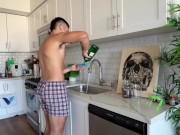 CLEANING MY APARTMENT BEFORE JERKING OFF 6/16