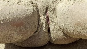 I’m Very HOT🔥 Playing On The NUDIST Beach With My SANDY Body😏