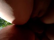 Spontaneous passionate sex in public in the village 10/16