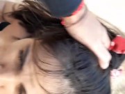 Mamada en la playa publica, espectadores follan mientras nos miramos 5/16