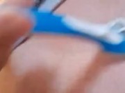 Giving my pussy (Lucy) a shave 😈🪒 8/16