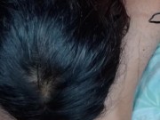 mi hermanastra quiere follar en silencio por que su novio esta afuera de la abitacion 3/16