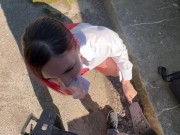 I caught my neighbor's daughter, a graduate, drinking  and punished her with a bottle in her ass 4/16