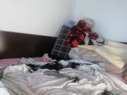 Amateur mom masturbates with fingers in ass for the first time. 1/16