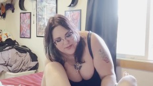 BBW Femdom Pegs and Ruins Sub’s Orgasm THREE TIMES in Bondage (Preview)