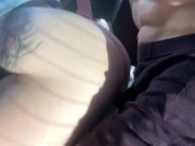 Car Camping Morning Sex 💦 Deepthroat Blowjob & Big Dick Facial — Full video in profile 💦 15/16