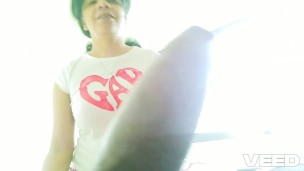 POV BLOWJOB ARAB FEMALE BROWN SKIN EBONY SUCKING SPITTING ON BBC DEEPTHROATS