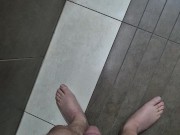 Totally naked in mall restroom while shopping 1/16