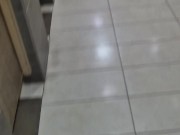 Totally naked in mall restroom while shopping 13/16