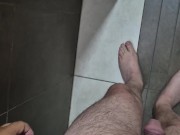 Totally naked in mall restroom while shopping 4/16