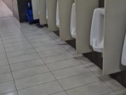 Totally naked in mall restroom while shopping 6/16