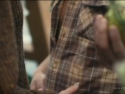 GREENHOUSE GANGBANG - Horny Redhead Serafina'S Green Thumbs Makes a Bunch of Cocks Cum 4/16