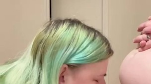 Slut wife hard fucked and impregnated at work on Snapchat