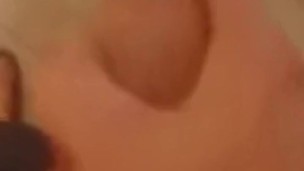 sliding my uncut cock