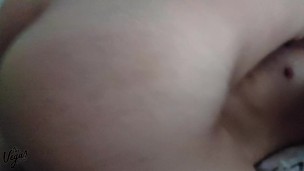 Amateur hottie riding the dick! Real homemade