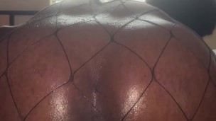 Oiled Up Femboy Creams Over Pink Dildo