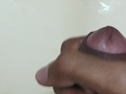 pitting into sink after a jerk off session | pissing | post masturbation | indian 12/16