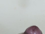 pitting into sink after a jerk off session | pissing | post masturbation | indian 15/16