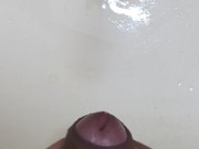 pitting into sink after a jerk off session | pissing | post masturbation | indian 16/16