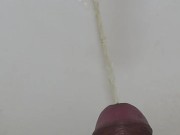 pitting into sink after a jerk off session | pissing | post masturbation | indian 5/16