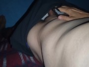 VERGA GRUESA HACIENDO BULTOS EN SHORTS 12/16