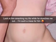 Cheating Wife Takes Raw Bigger Cock on Snapchats sent to Hubby 🤭