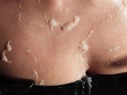 Latex Girl gives Handjob in Latex Gloves till Cum 13/16