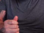 Porn addict jerk his cock for you 13/16