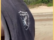 Wife walks around public beach fully nude 15/16