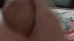 A new me rubbing my 6 inch cock that was I can come 12 times in a day