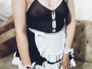 زنم وقتی نیس خدمتکار جندمو میکنم پ1 / Hot maid 1/16