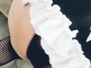 زنم وقتی نیس خدمتکار جندمو میکنم پ1 / Hot maid 4/16