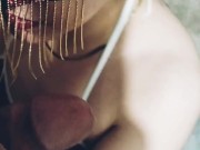 زنم وقتی نیس خدمتکار جندمو میکنم پ1 / Hot maid 9/16