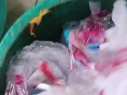 Mixed Media Arts from trash (Lava Art) 2/16