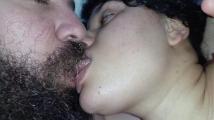 hot kisses between a couple who love to kiss on camera, lots of tongue and horny 🫦💦😋🤤👅