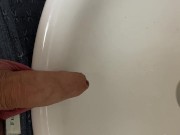 Peed in the sink without hands 16/16